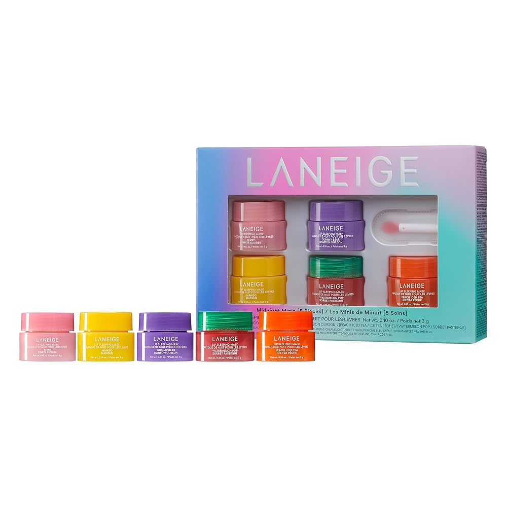 Laneige set of 5 lip masks