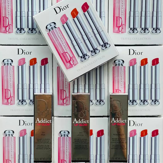Dior addict lip glow set of x3 full size