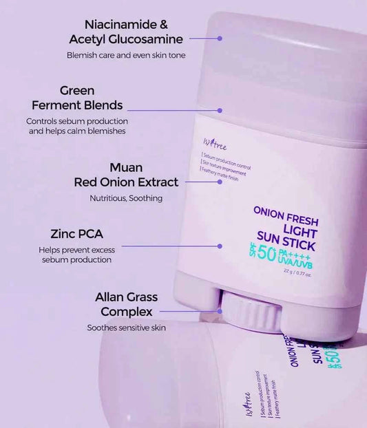 Isntree – Onion Fresh Light Sun Stick