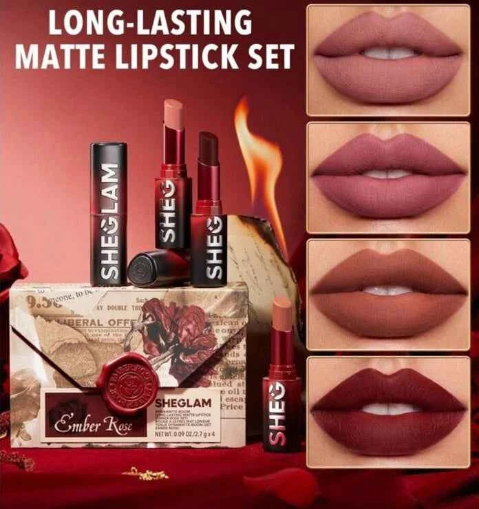 Sheglam Dynamatte Bloom Long-Lasting Matter Lipstick (Amber Rose Ver.)