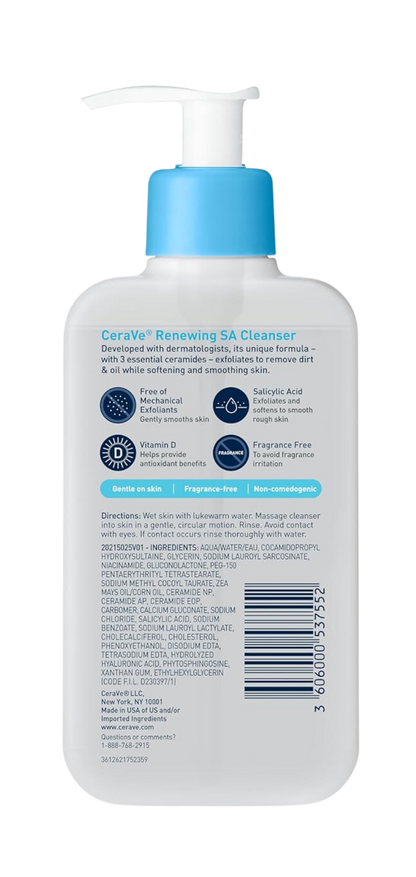 CERAVE SA RENEWING CLEANSER FOR NOMARL SKIN- 237ML