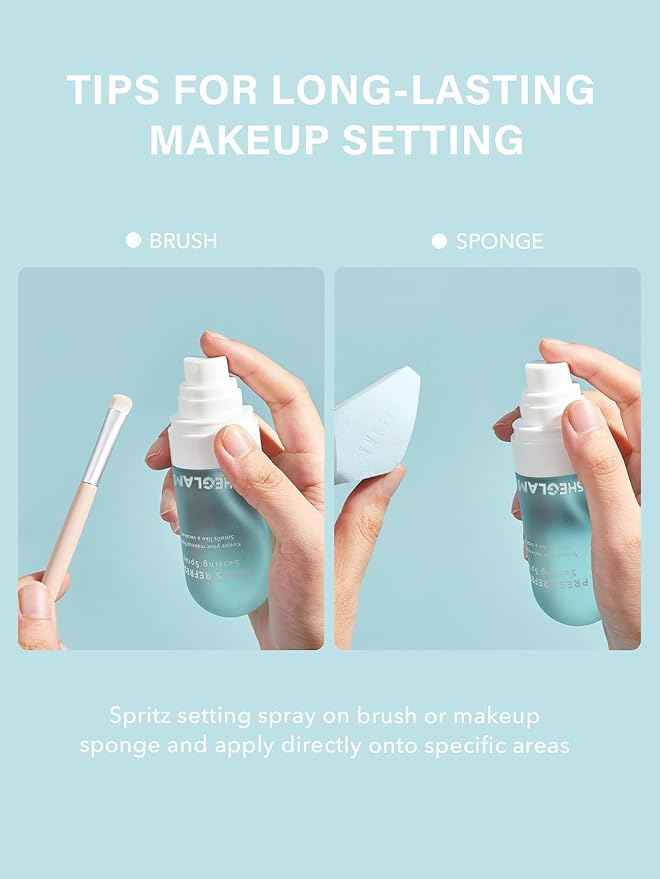 SHEGLAM Press Refresh Setting Spray Moisturizing Long Lasting Makeup Setting Spray Oil-