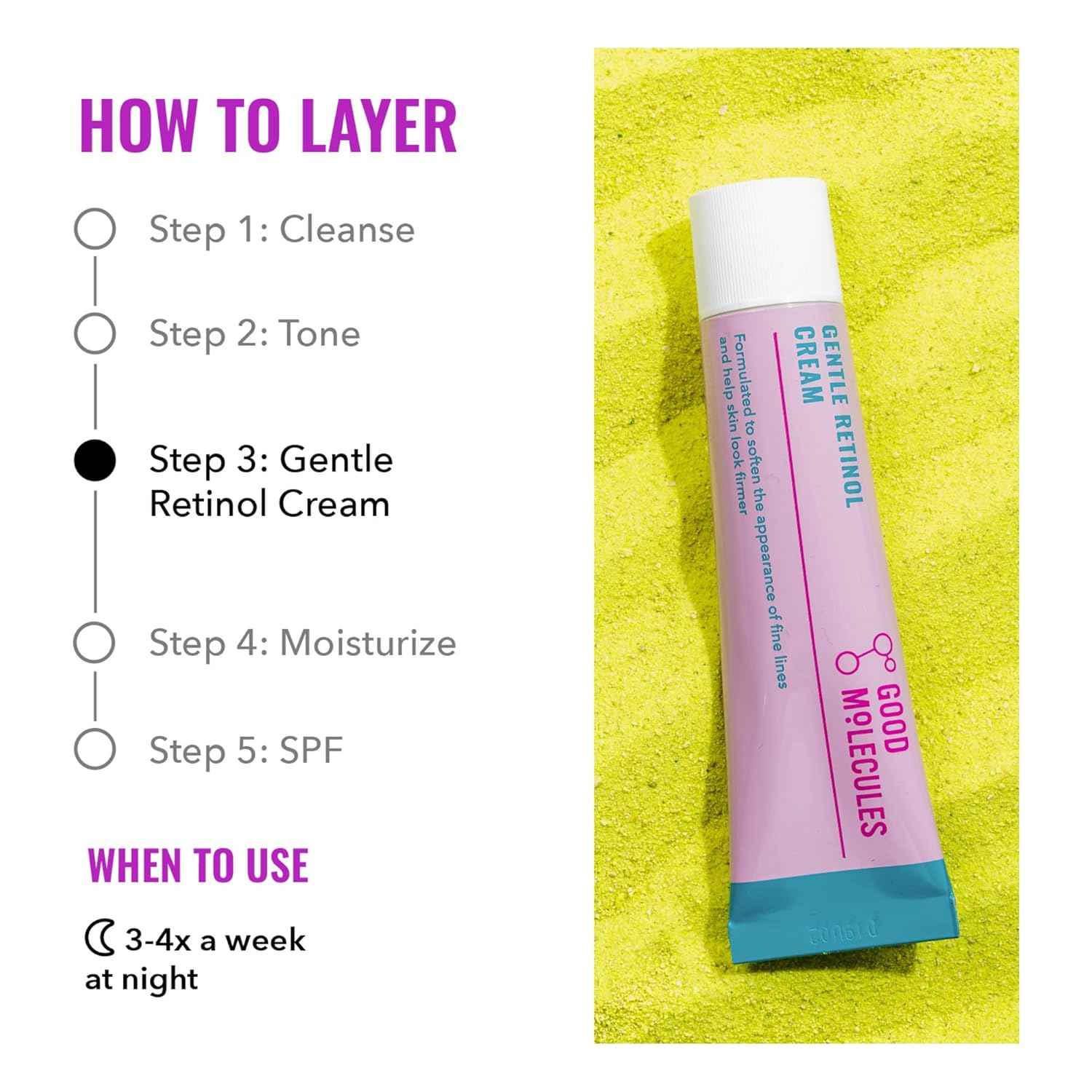 GOOD MOLECULES GENTLE RETINOL CREAM 30ML