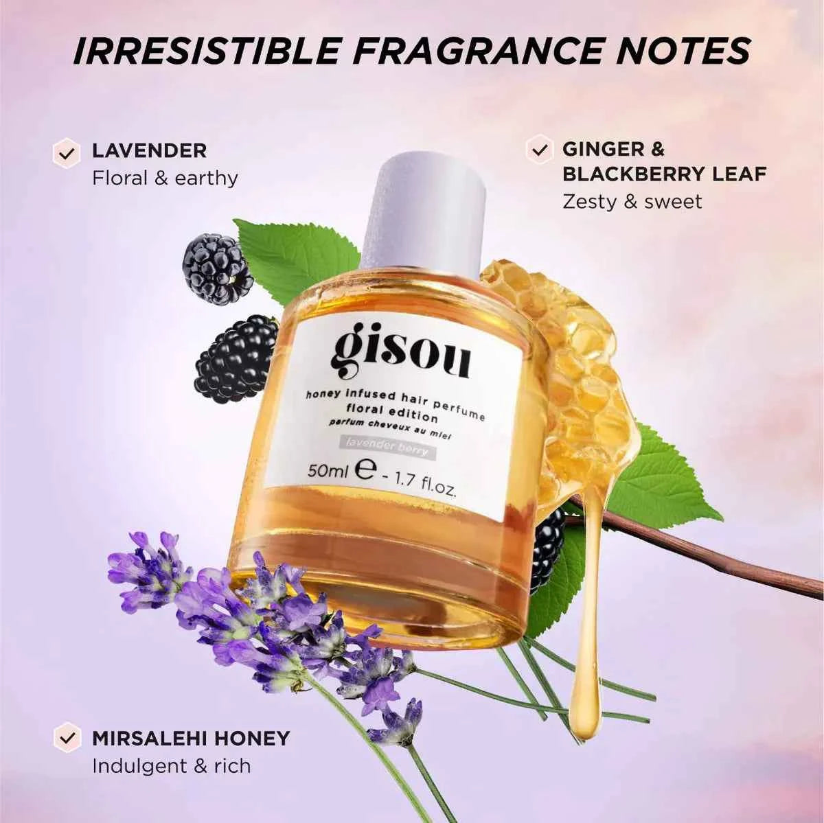 Gisou Honey Infused Hair Perfume lavender berry