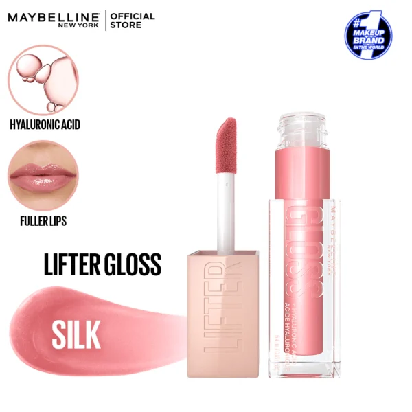 Maybelline Lifter Gloss Lip Gloss Makeup With Hyaluronic Acid silk